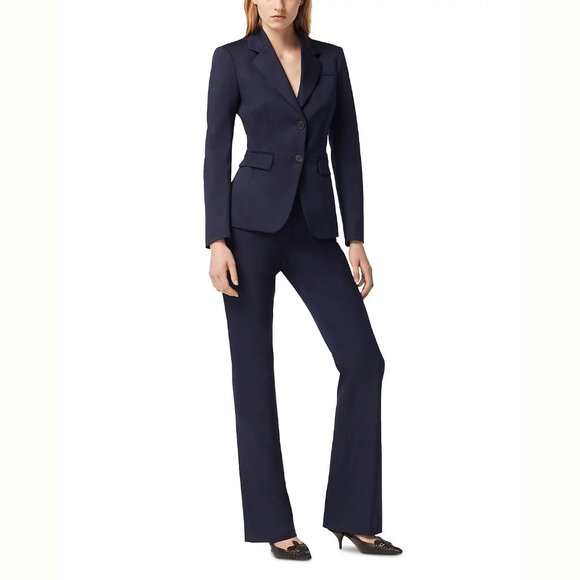 Brooks Brothers Women's Unlined Lightweight Explorer Wool Suit Set - Navy